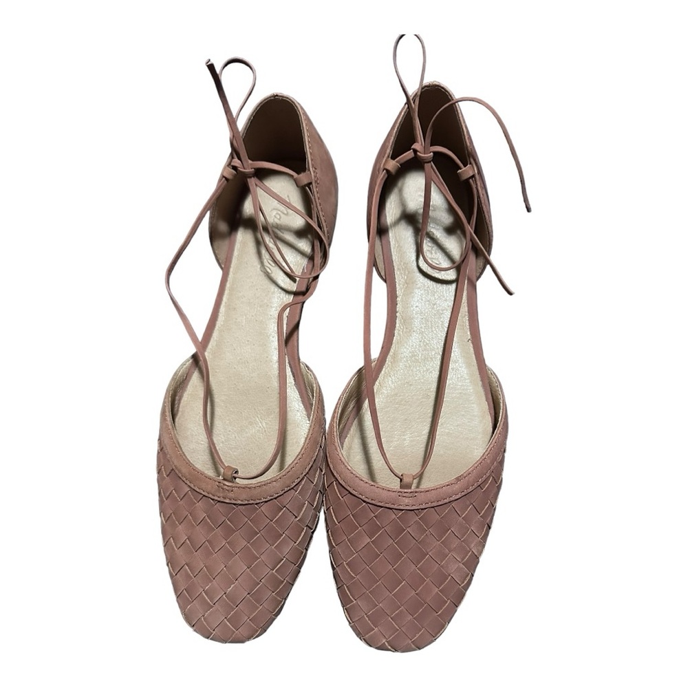 Madewell Celina Flats Woven Bohemian Flats with laces